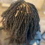 Palm Roll Retwist w/basic style