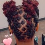 strand twist above shoulder