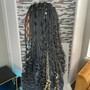 Box braids waist length