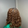 Human hair curls