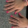 Shellac Manicure + Acrylic Nails