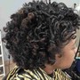 Natural hair wash and curl short cut (non relaxed)