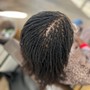 Crochet Loc Maintenance (half head or shaved sides)