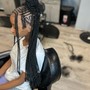 Free style cornrows to back