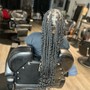 Free style cornrows to back