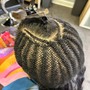 Individual braids or knot less braids takedown