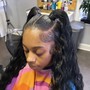 Individual braids or knot less braids takedown