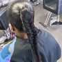 Individual braids or knot less braids takedown