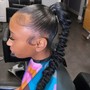 Individual braids or knot less braids takedown