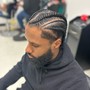 Cornrows with Design