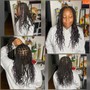 Girl's Midback Small Knotless Braids