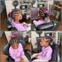 Girl's Low Braided Ponytail