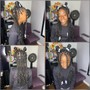 Girl's Half Scalp/ Half Knotless Braids (Medium)