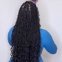 Braids  Complete Retouch 3 Rows in Front & 3 Rows in Back + 2 Rows in Middle