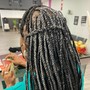 Feed in front Single Braids in the back