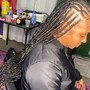 DM Questions FAST response ..Knotless braids/ Hair included