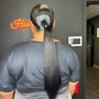 Ponytail (Natural hair) No Shampoo