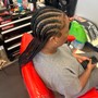 Medium individual braids below butt  length add on