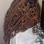 Updo braids with knotless