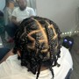 One strand (book if you don’t have locs)