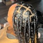 Large trible braids your choice of design for the front half