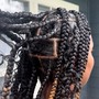 Large trible braids your choice of design for the front half