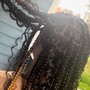 Large trible braids your choice of design for the front half