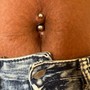 Belly button piercing