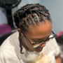 Half Tribal Cornrows/Sew in