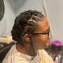 Half Tribal Cornrows/Sew in