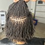 Natural hair bohemian Braids