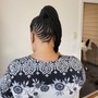 Cornrows ponytail