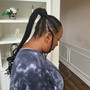 Cornrows ponytail