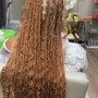 Kids knotless Braids w/ curls med