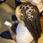 Loc Re-twist( tiny locs/ midback and longer locs)