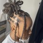 Kid's Loc Retwist Above Ear