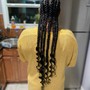 Knotless Braids (Curled ends)