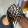 Half head cornrows