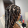 Half head cornrows