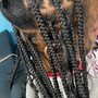 Tribals/funlani Mlarge knotless braids