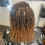 Natural flat twist/twist style