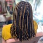 Medium knotless Bob (Boho Style)