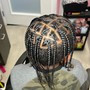 FEED IN BRAIDS OVER LOC