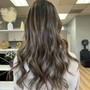 Partial Highlights/balayage with Blowdry ( long hair)