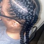 Feed in braided style