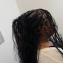 Large knotless braids