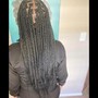 2 feed in braids with ponytail