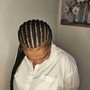 Feeding braids $165 and up hair included