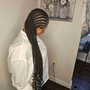 Feeding braids $165 and up hair included