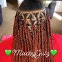 Smedium Goddess Knotless Braids ( LowerBack)